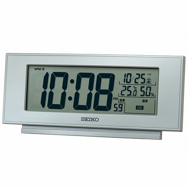 【メーカー在庫あり】 エスコ ESCO 77x174x 38mm [電波]置時計 EA798CS-5A HD店