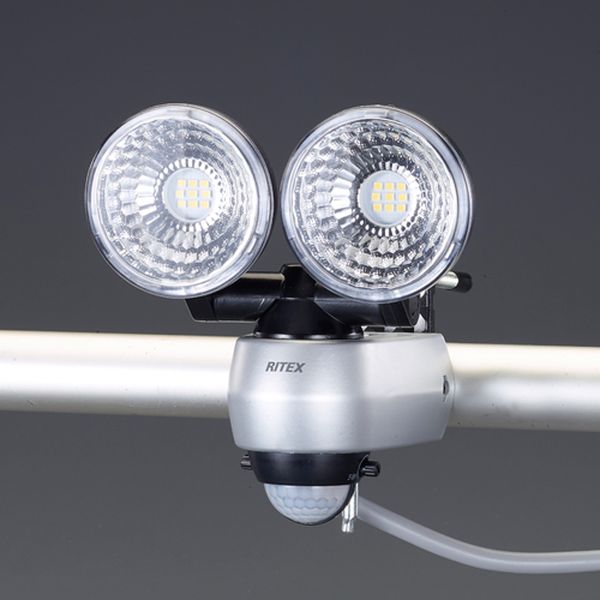 【メーカー在庫あり】 エスコ ESCO [AC100V/7.5Wx2] LEDセンサーライト EA864CA-39B HD店