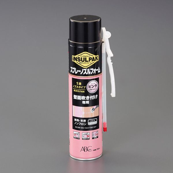 【メーカー在庫あり】 エスコ ESCO 780ml 発泡ウレタンフォーム(吹付け/ピンク) EA930TD-1A HD店