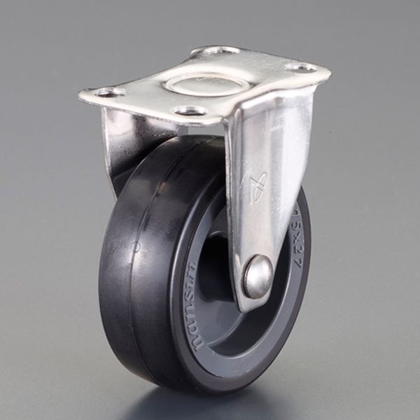 【メーカー在庫あり】 エスコ ESCO 150mm キャスター(固定金具、ステンレス製 EA986PT-535 HD店