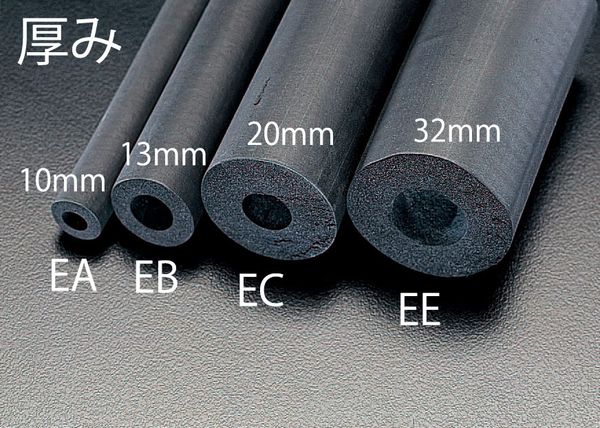 【メーカー在庫あり】 エスコ ESCO 22mmx2m/20mm厚 断熱チューブ(2本 EA997EC-22A HD店