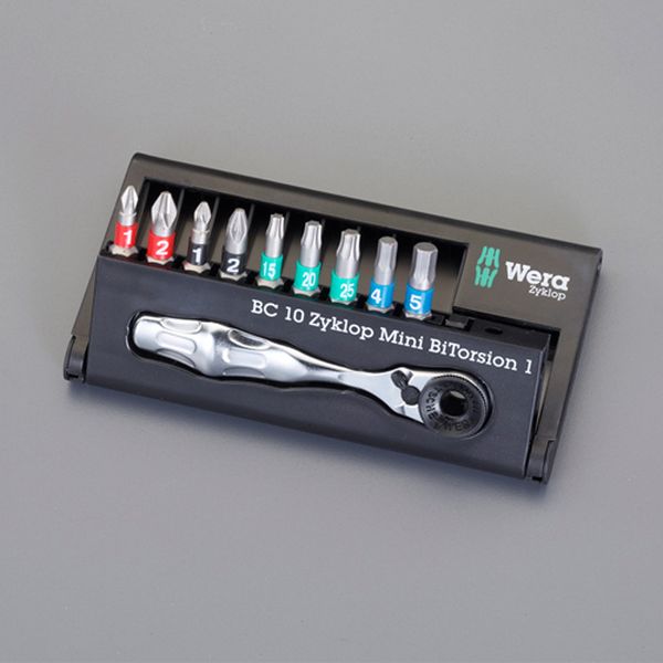 【メーカー在庫あり】 エスコ ESCO + Pozi Hex Torxビットセット(ラチェット・H付) 000012332457 HD店
