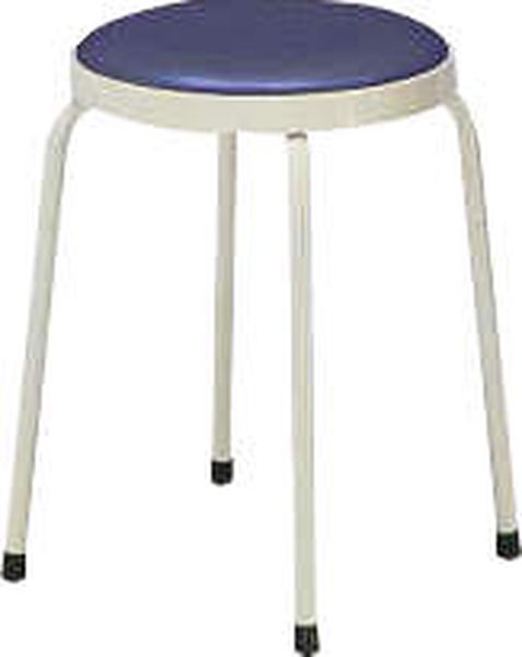 【メーカー在庫あり】 エスコ ESCO φ330x450mm 丸スツール(ダークブルー) 000012344957 HD店