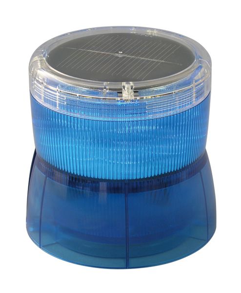 【メーカー在庫あり】 エスコ ESCO ソーラー充電式 ＬＥＤ回転灯(マグネット付/青) 000012345950 HD店