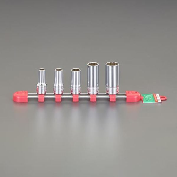 【メーカー在庫あり】 エスコ ESCO 3／8&rdquo;DR／8&minus;17mm［5個組］セミディープソケットセット（12角 EA618PP-1 HD店｜ヒロチー商事 ハーレー 店