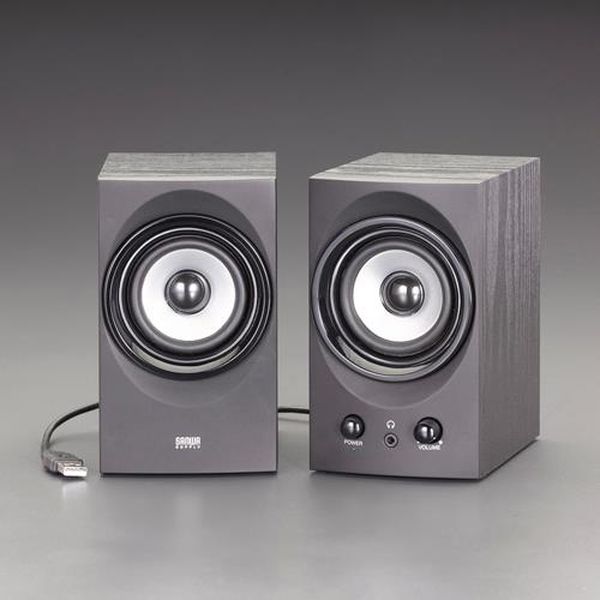 【メーカー在庫あり】 エスコ ESCO 90x118x150mm ハイパワースピーカー（USB電源） EA764AS-60A HD店