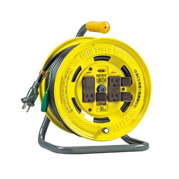 【メーカー在庫あり】 エスコ ESCO AC125V／15A／30m コードリール（漏電遮断器／アース付） EA815BS-12 HD店
