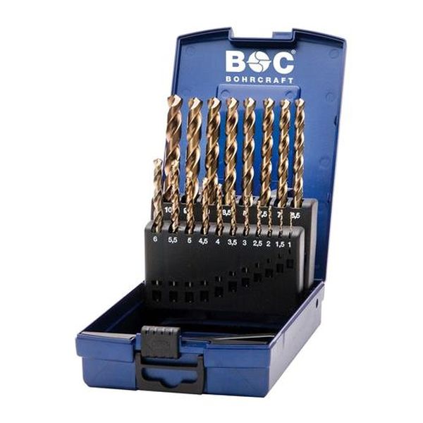 【メーカー在庫あり】 エスコ ESCO 1.0－10.0mm／ 19本組 ストレートドリル（Co－HSS） EA824FM-119 HD店