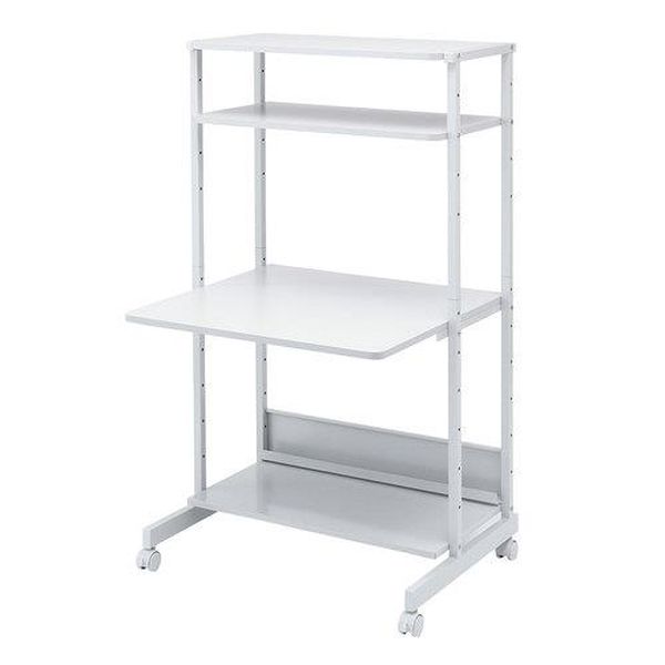 【製造会社店卸し資産あり】 エスコ ESCO 800x700x1400粍 マイコン学習机 EA954HC-413B 固定ディスク店