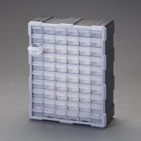 【メーカー在庫あり】 エスコ ESCO 381x159x476mm パーツキャビネット（6列10段） EA957FT-4 HD店｜ヒロチー商事 ハーレー 店