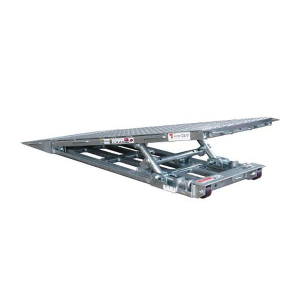 【メーカー在庫あり】 エスコ ESCO 450x1235x250mm 段差解消スロープ（キャスター付） EA983FK-29 HD店