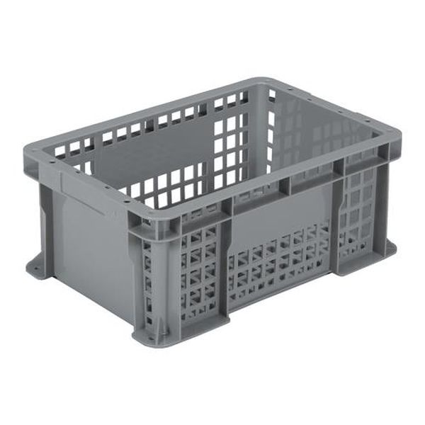 【メーカー在庫あり】 エスコ ESCO 477x323x195mm/21.1L コンテナ (グレー) EA506AB-234 HD店