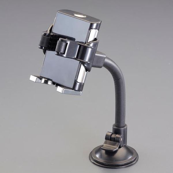 【メーカー在庫あり】 エスコ ESCO スマートフォン用車載ホルダー (吸盤式) EA764A-166 HD店