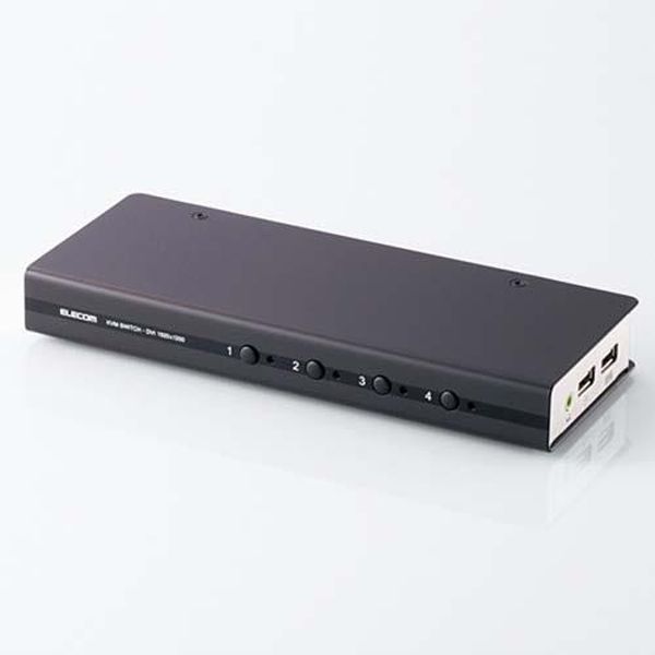 【メーカー在庫あり】 エスコ ESCO DVI対応パソコン切替器 (4切替) EA764AE-4 HD店