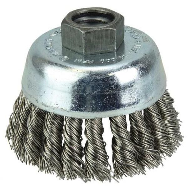 【メーカー在庫あり】 エスコ ESCO 76mm/M10 ワイヤーブラシ (カップ型/ステンレス製) EA809YL-22 HD店
