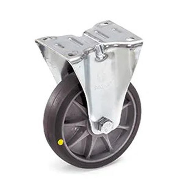 【メーカー在庫あり】 エスコ ESCO 125mm キャスター (固定金具/TPEタイヤ/ESD) EA986CF-125 HD店