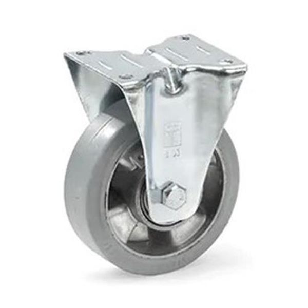 【メーカー在庫あり】 エスコ ESCO 125mm キャスター (固定金具/弾性タイヤ) EA986CM-125 HD店