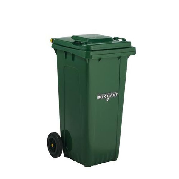 【製造業者店卸し資産あり】 エスコ ESCO 120L 砂ぼこりボックス席 (キャスター付・緑) EA995A-109 固定ディスク店