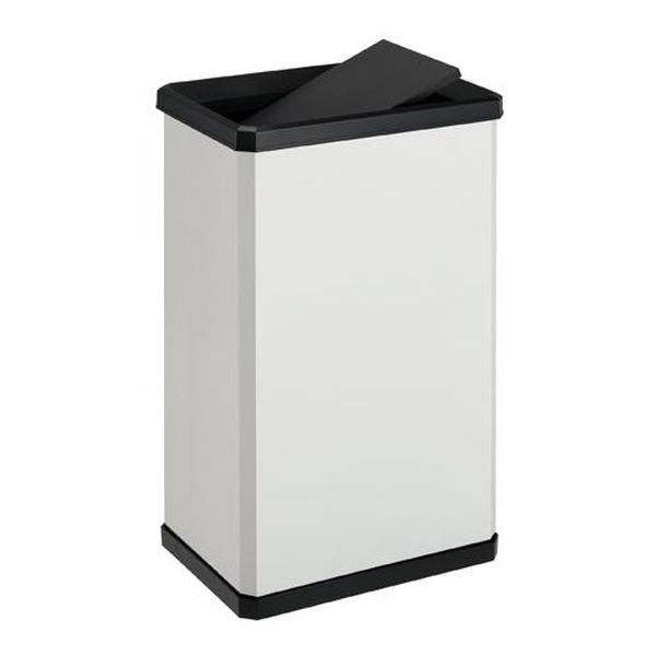 【製造業者店卸し資産あり】 エスコ ESCO 37.0L 砂ぼこりボックス席 (律動的な調子蓋付/象牙色) EA995A-507 固定ディスク店 ゴミ箱-インテリア・寝具・収納