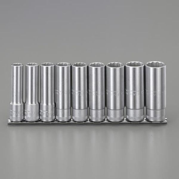 【メーカー在庫あり】 エスコ ESCO 1/2インチDR/9個組 ディープソケットセット EA617ZE-1A HD店