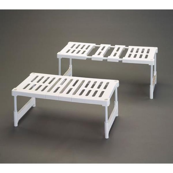 【メーカー在庫あり】 エスコ ESCO 760-925x370x300/357mm 伸縮ラック(2台) EA951FE-215 HD店
