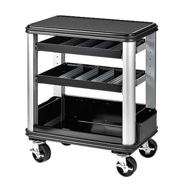 【メーカー在庫あり】 エスコ ESCO 670x420x770mm/2段 ツールステーション EA956AB-2A HD店｜ヒロチー商事 ハーレー 店