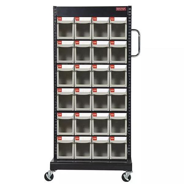 【メーカー在庫あり】 エスコ ESCO 690x560x1460mm/4列6段 マルチストールカート(片面) EA957FL-1 HD店
