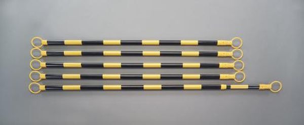 【メーカー在庫あり】 エスコ ESCO 1.8-3.2m 伸縮ガードバー(ロング・黄/黒・5本) EA983FV-250 HD店 10,709円
