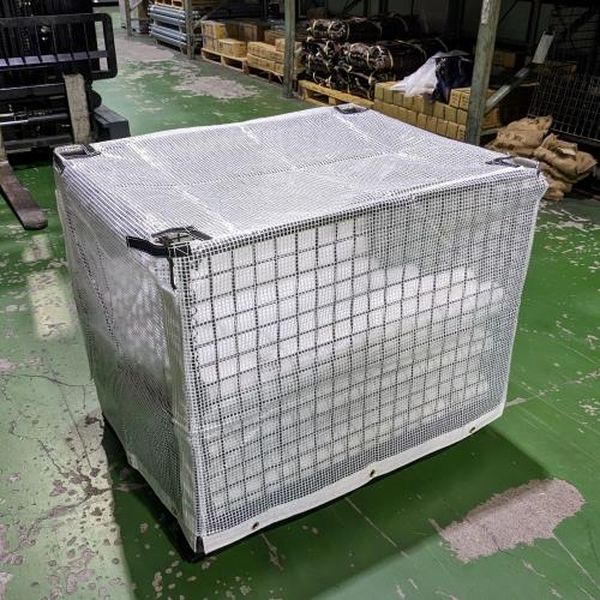 【製造会社店卸し資産あり】 エスコ ESCO 1000x 800x 800粍 メッシュパレットカバー(澄み切った/糸入 EA985RH-11 固定ディスク店