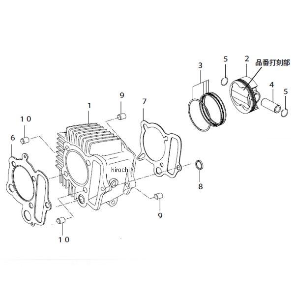 SP武川 レーシング シリンダーキット 100cc スカット モンキー/ゴリラ 01-04-8016 HD店｜ヒロチー商事 ハーレー 店