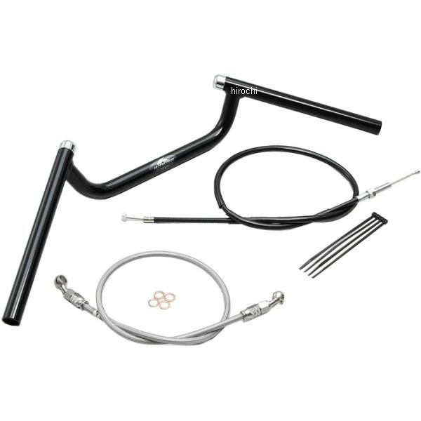 ハリケーン コンドル ハンドルキット 16年以降 MT-03、MT-25 フルステンレス製 黒 HBK691BS HD店