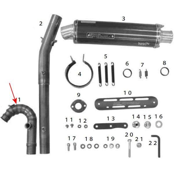 SP武川 エキゾーストパイプ1 COMP. XR100モタード 00-00-1536 HD店