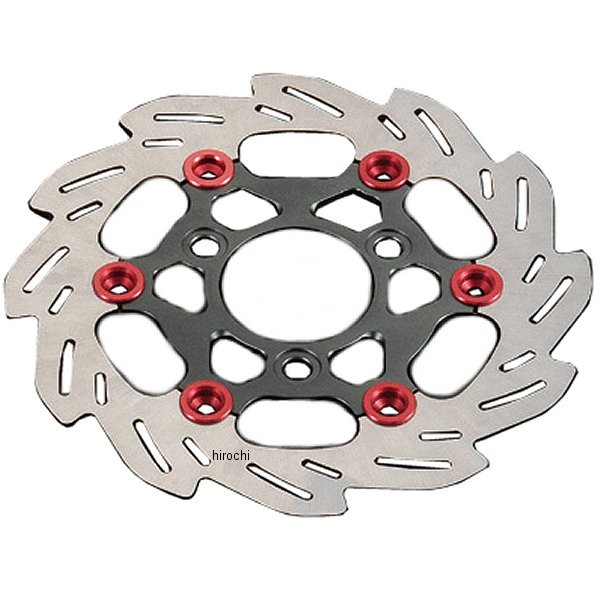 シフトアップ ウェーブフローティングディスクローター ホンダ 220mm スモークガンメタ/赤 202050-39 HD店｜ヒロチー商事 ハーレー 店 14,286円