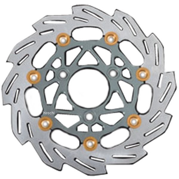 シフトアップ ウェーブフローティングディスクローター ホンダ 220mm スモークガンメタ/ゴールド 202054-39 HD店