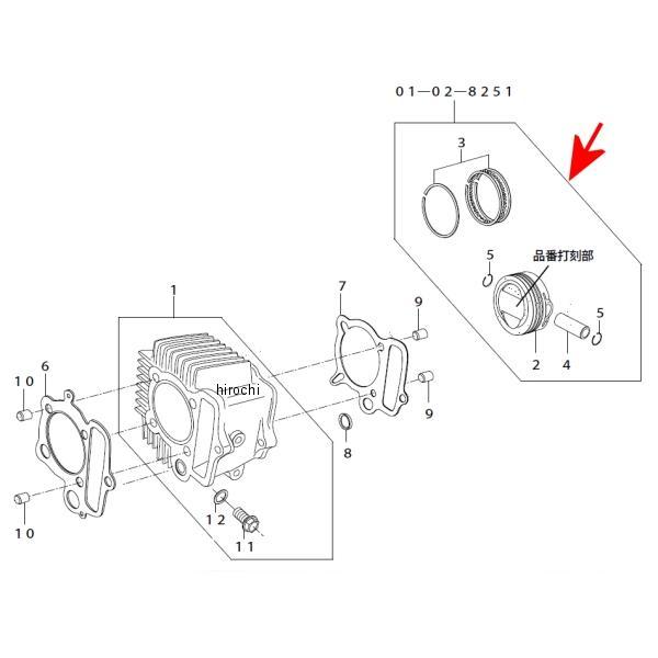 SP武川 ピストン キット 4SM/148cc 01-02-8251 HD店｜ヒロチー商事 ハーレー 店