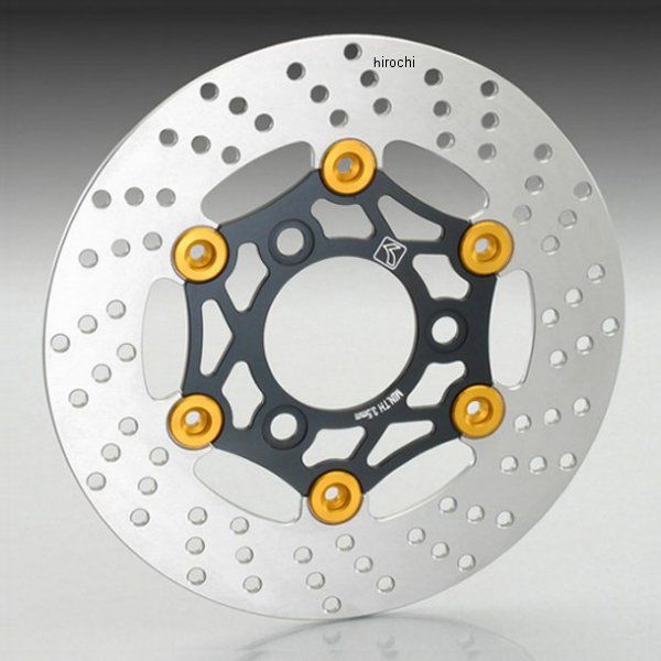 キタコ フローティングディスクローター NSF100、NSR50/80 ブラック/ゴールド 500-1418710 HD店