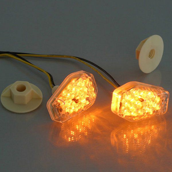 【メーカー在庫あり】 キタコ LEDエアロウインカーランプセット 12V車用 (2個入り) 831-0400030 HD店