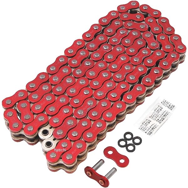 EKチェーン 江沼チェーン シリーズ 112L カシメジョイント 赤/シルバー 525SRX2 HD店｜ヒロチー商事 ハーレー 店
