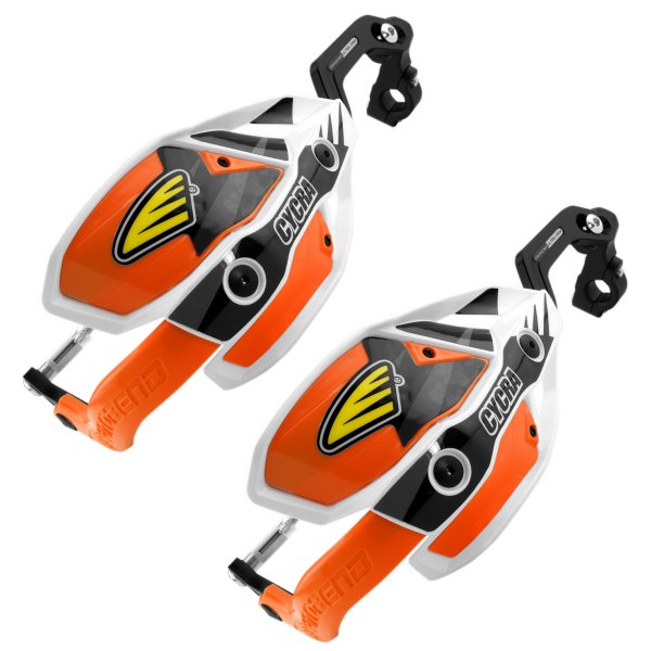 【USA在庫あり】 サイクラ CYCRA ハンドガード ウルトラ Probend 22mmバー用 白/オレンジ cyc1CYC-7407-22X HD店
