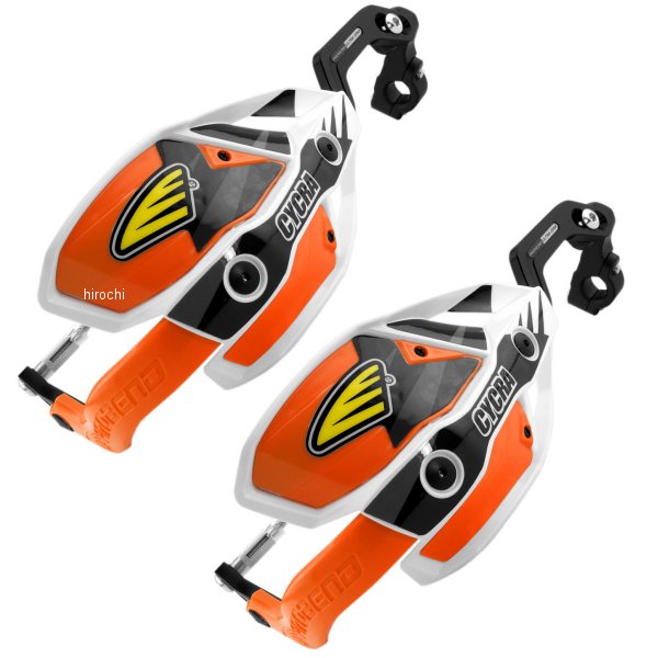 【USA在庫あり】 サイクラ CYCRA ハンドガード ウルトラ Probend 29mmバー用 白/オレンジ cyc1CYC-7408-22X HD店