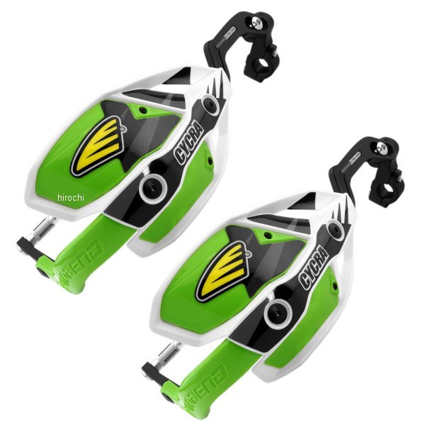 【USA在庫あり】 サイクラ CYCRA ハンドガード ウルトラ Probend 29mmバー用 白/緑 cyc1CYC-7408-72X HD店