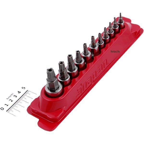 【USA在庫あり】 スナップオン Snap-on 1/4インチ/3/8インチ ソケット トルクス テーパー プラス 11点セット 211EFTXRTPY HD店