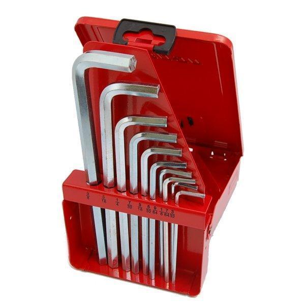 スナップオン Snap-on L型 6角 ロングレンチ インチ 10本セット メタルケース入り AWL1010DHK HD店｜ヒロチー商事 ハーレー 店