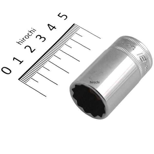 スナップオン Snap-on 3/8インチ ソケット セミディープ 12角 ミリサイズ 18mm FMS18 HD店