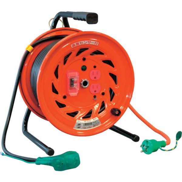 【メーカー在庫あり】 RNDEK30S 日動工業(株) 日動 電工ドラム びっくリール 過負荷漏電保護兼用ブレーカ付 30m RND-EK30S HD店