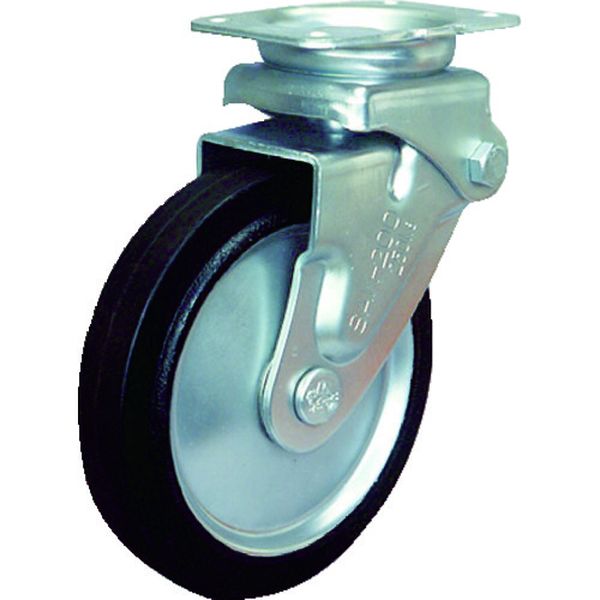 【メーカー在庫あり】 SAKHO150W シシクSISIKUアドクライス(株) シシク 緩衝キャスター 固定 ゴム車輪 150径 SAK-HO-150W HD店