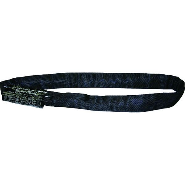 【メーカー在庫あり】 RSB1T1M SPANSET社 SPANSET ブラックエンターテイメントスリング RS-B-1T折り 1M RS-B-1T-1M HD店
