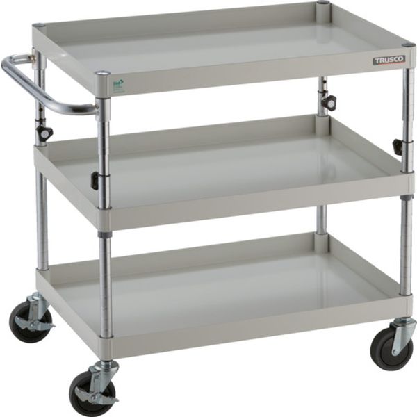 【メーカー在庫あり】 PEWA773W ツールワゴン フェニックスワゴン 省音 750X500XH700～950 3段 ホワイト PEW-A773-W HD店｜ヒロチー商事 ハーレー 店