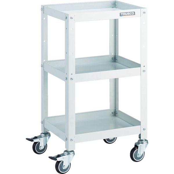 【メーカー在庫あり】 RBW743UW トラスコ中山(株) TRUSCO ツールワゴン ラビットワゴン 400X350 ウレタン車輪 ホワイト RBW-743U HD店