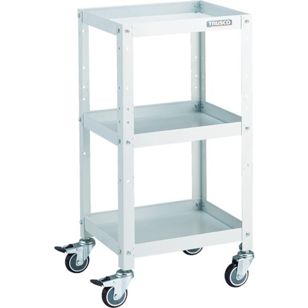【メーカー在庫あり】 RBW843UW トラスコ中山(株) TRUSCO ツールワゴン ラビットワゴン 400X350 ウレタン車輪 ホワイト RBW-843U HD店